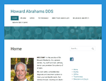 Tablet Screenshot of howardabrahamsdds.com